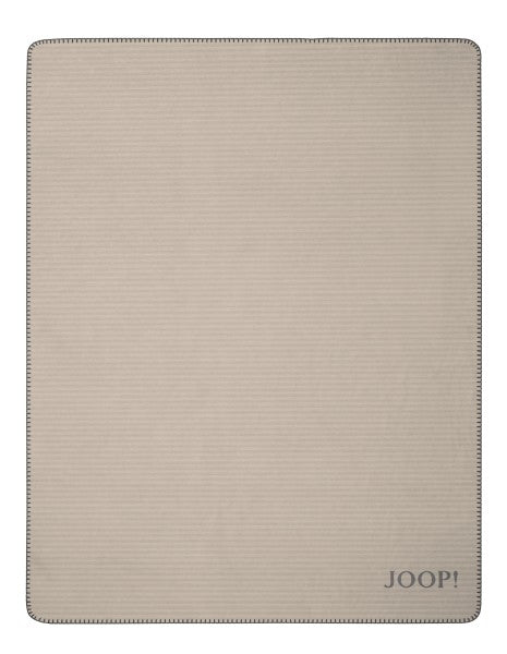 Biederlack Wohn- und Kuscheldecke "JOOP!- Melange Doubleface" 150x200 cm, sand-stein