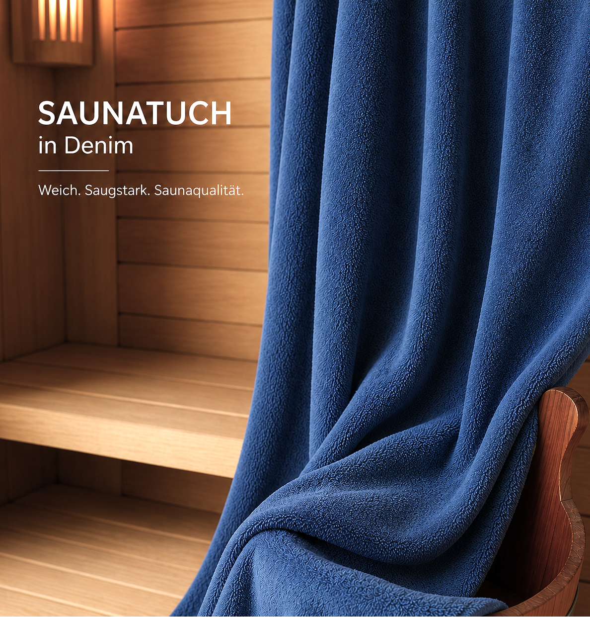 Ross Wellnes Saunatuch Badetuch 4004 denim 80x200