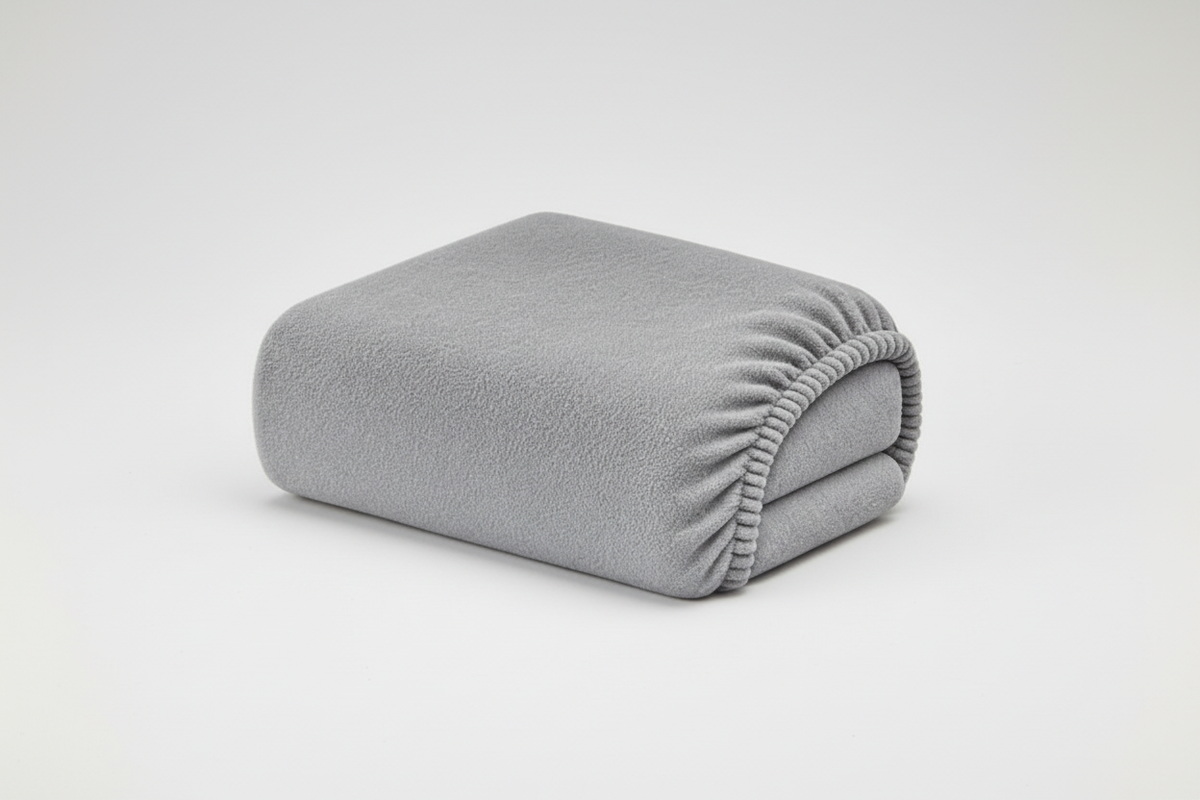 NICKY-VELOURS Fitted Sheets and Pillowcases 220g/m² HEIGHT 25 cm 330-47 silver