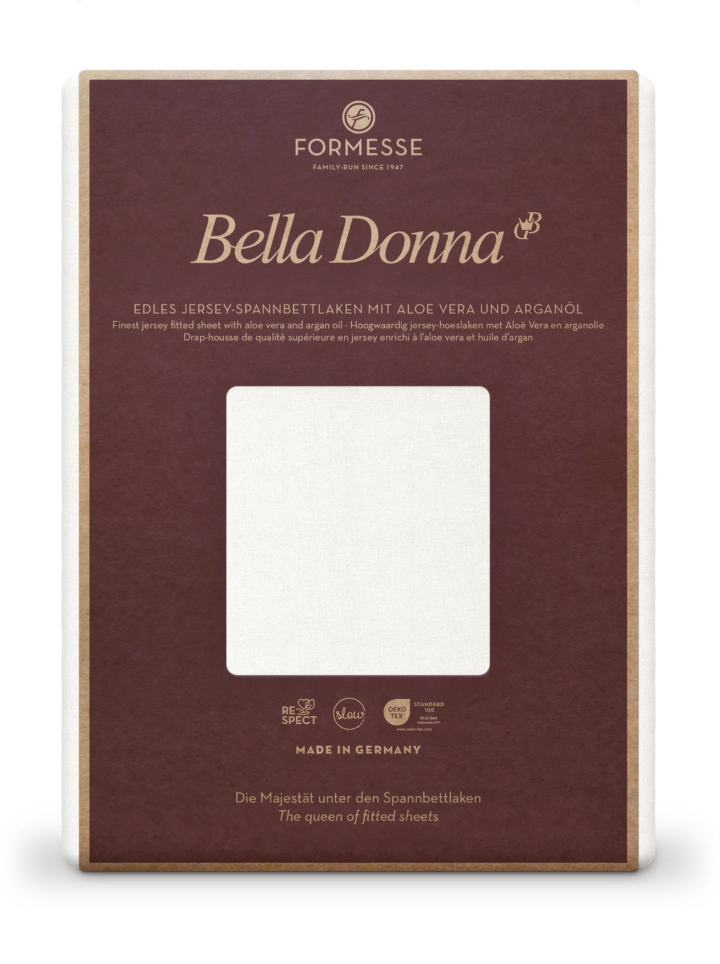 Formesse Bella-Donna Jersey Spannbettlaken 0114 wollweiss