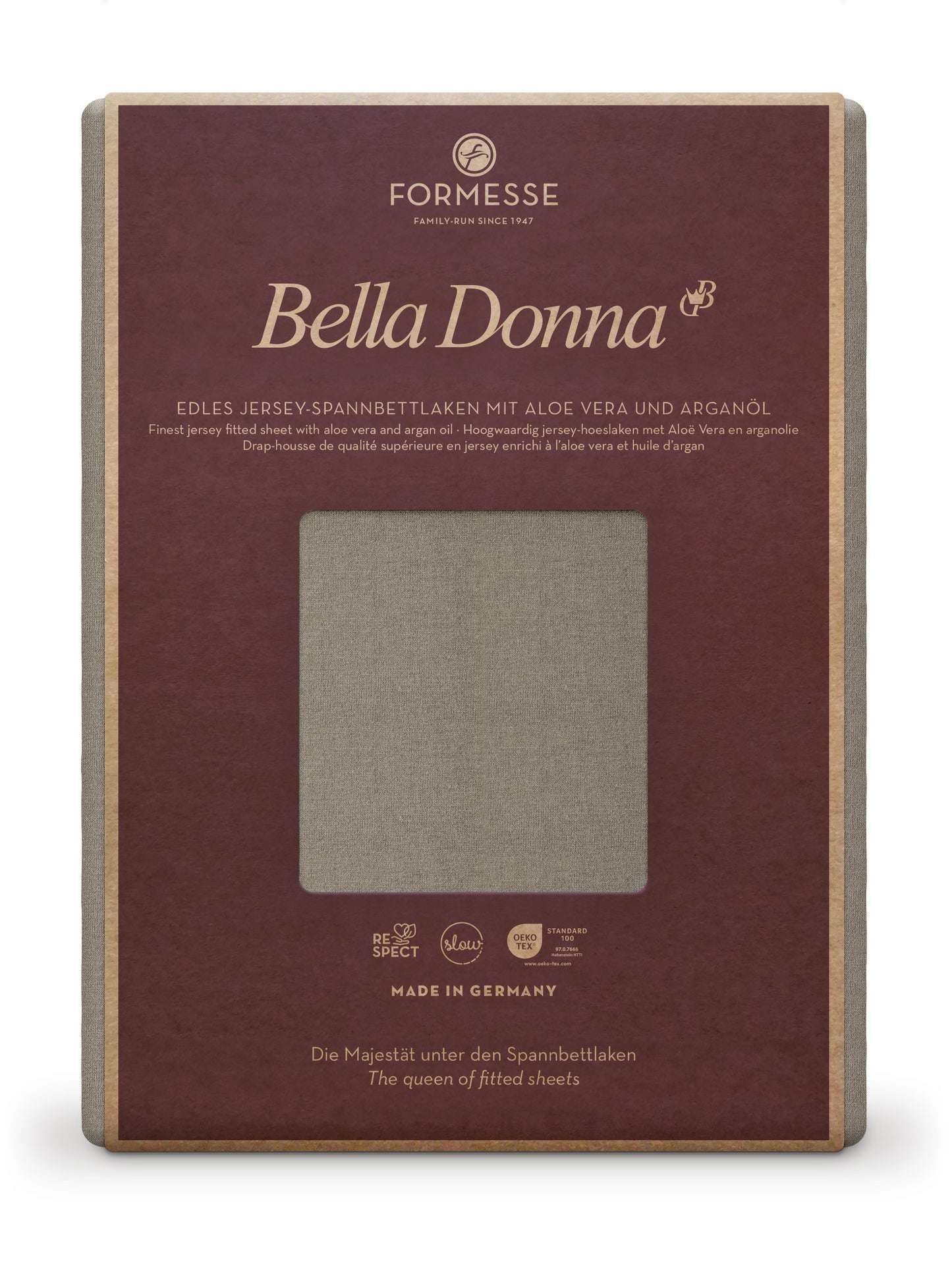 Formesse Bella-Donna Jersey Spannbettlaken 0125 platin