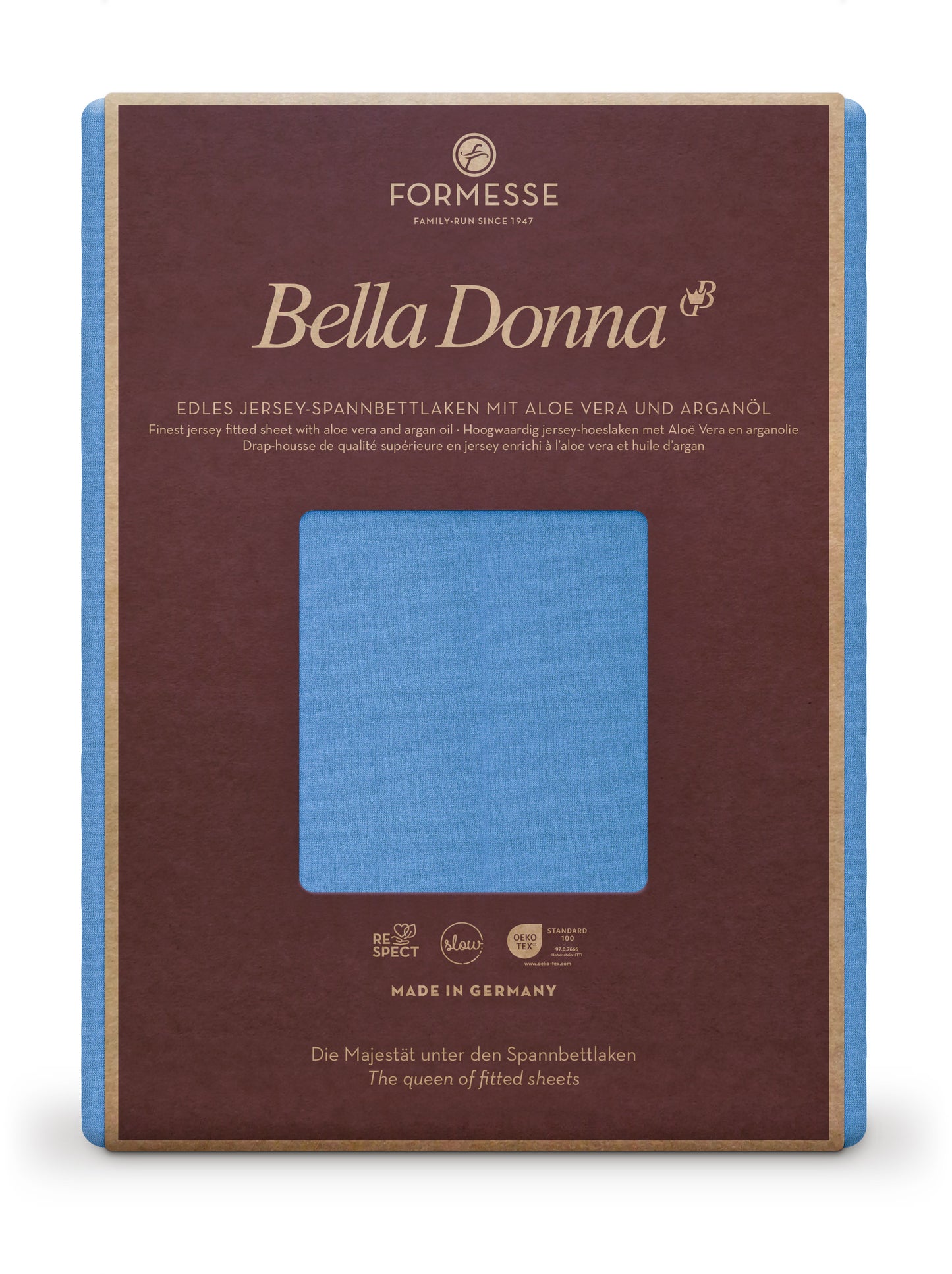 Formesse Bella-Donna Jersey Spannbettlaken 0180 azur