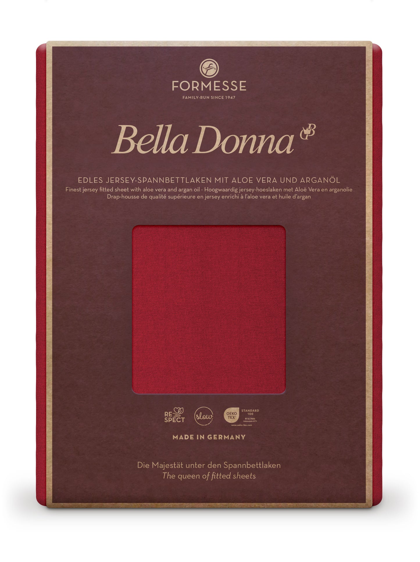 Formesse Bella-Donna Jersey Spannbettlaken 0188 carminrot
