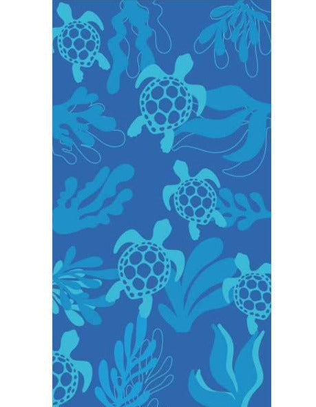 Stuco Strandtuch Tortoise Schildkröten blau türkis 90x170 cm