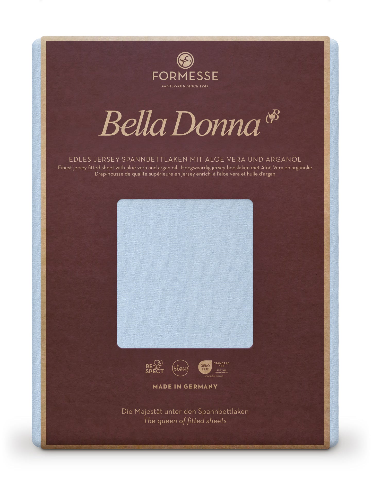 Formesse Bella-Donna Jersey Spannbettlaken 0523 himmelblau