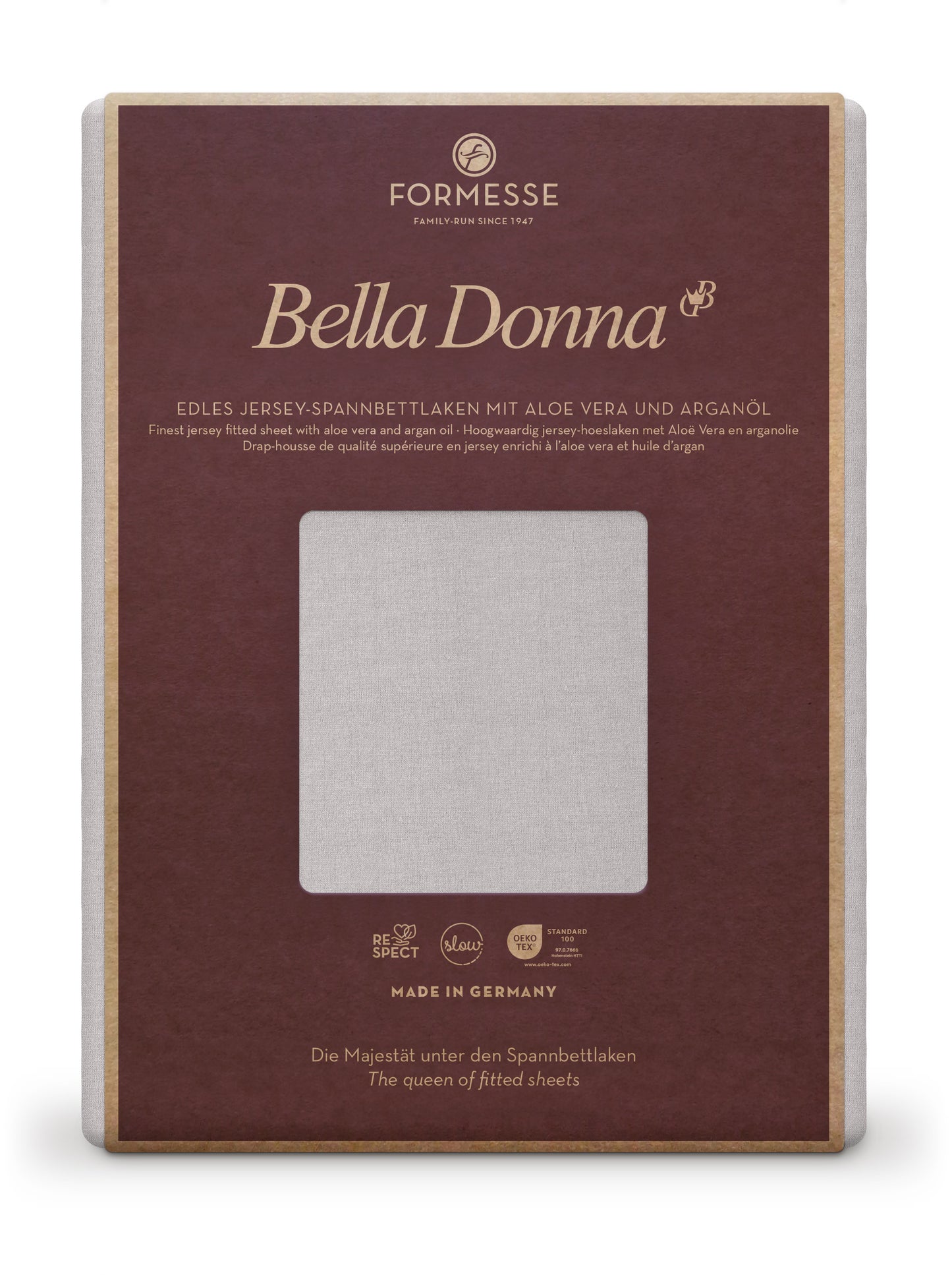 Formesse Bella-Donna Jersey Spannbettlaken 0700 nebelgrau