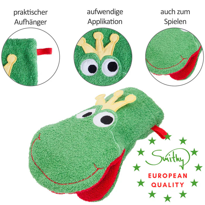 Smithy Waschhandschuh zum Spielen Frosch