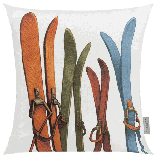 Sprügel Kissenbezug Snowy Ski 45x45 cm