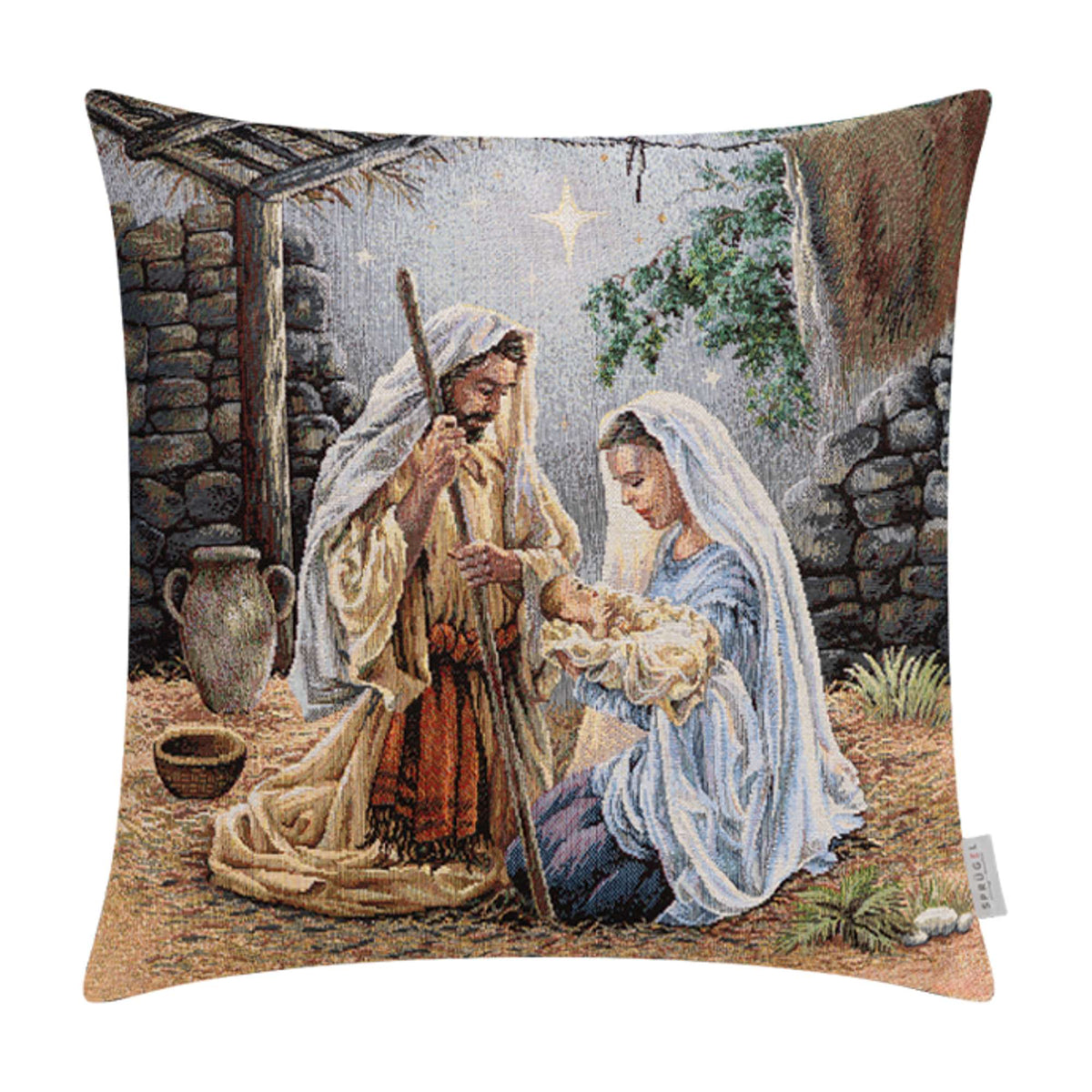 Sprügel Kissenbezug Holy Family 45x45 cm