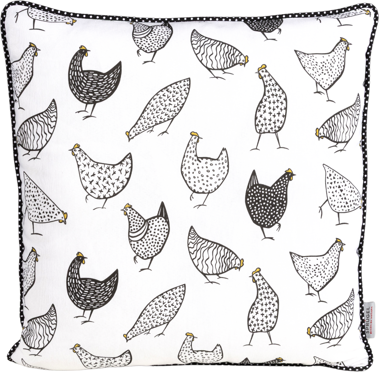 Sprügel Kissenhülle Coco Chicken 50x50 cm (2 St vorhanden)