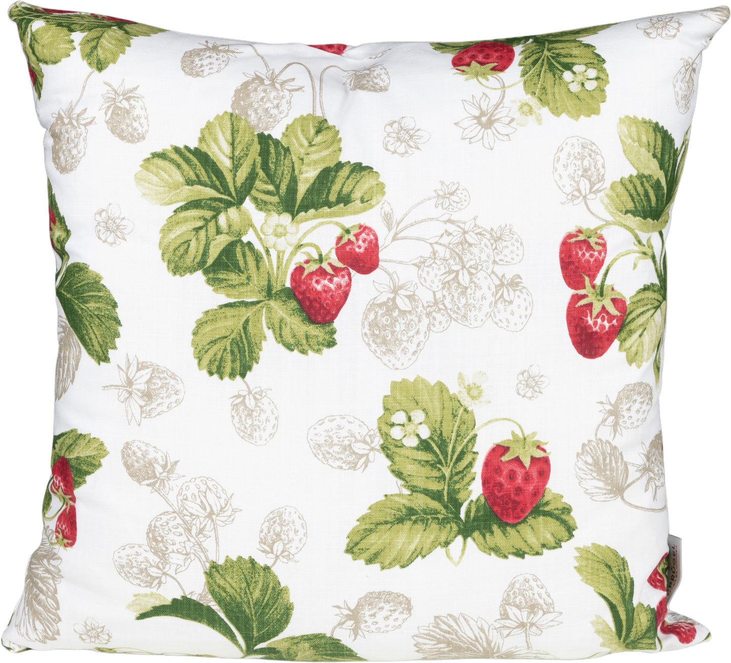 Sprügel Naira Strawberry Kissenbezug 50x50 cm beige bunt