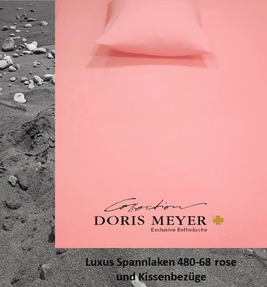 Jersey Luxus TOPPER Spannlaken 480-68 rose