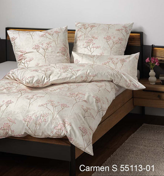 Janine Interlock-Jersey Bettwäsche CARMEN S 55113 sand koralle pink