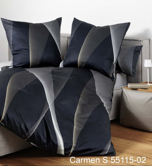 Janine Interlock-Jersey Bettwäsche CARMEN S 55115 nachtblau