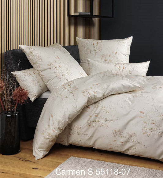 Janine Interlock-Jersey Bettwäsche CARMEN S 55118 beige grün