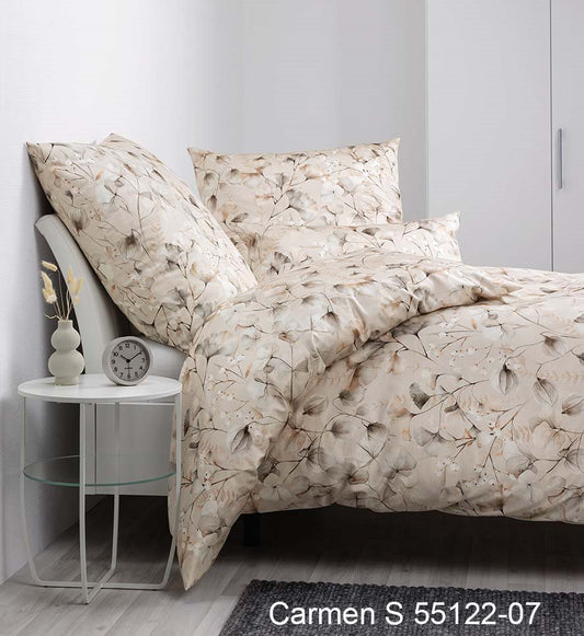 Janine Interlock-Jersey Bettwäsche CARMEN S 55122 natur mocha