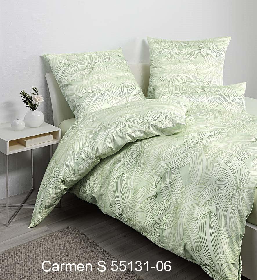 Janine Interlock-Jersey Bettwäsche CARMEN S 55131 grün