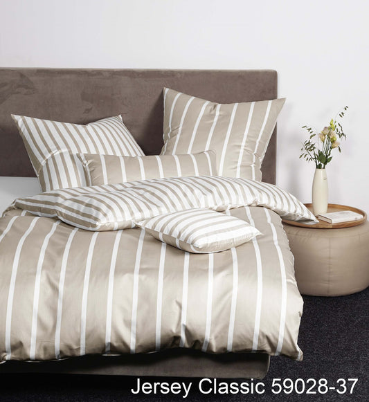 Janine Interlock-Jersey Bettwäsche JERSEY CLASSIC 59028 naturell