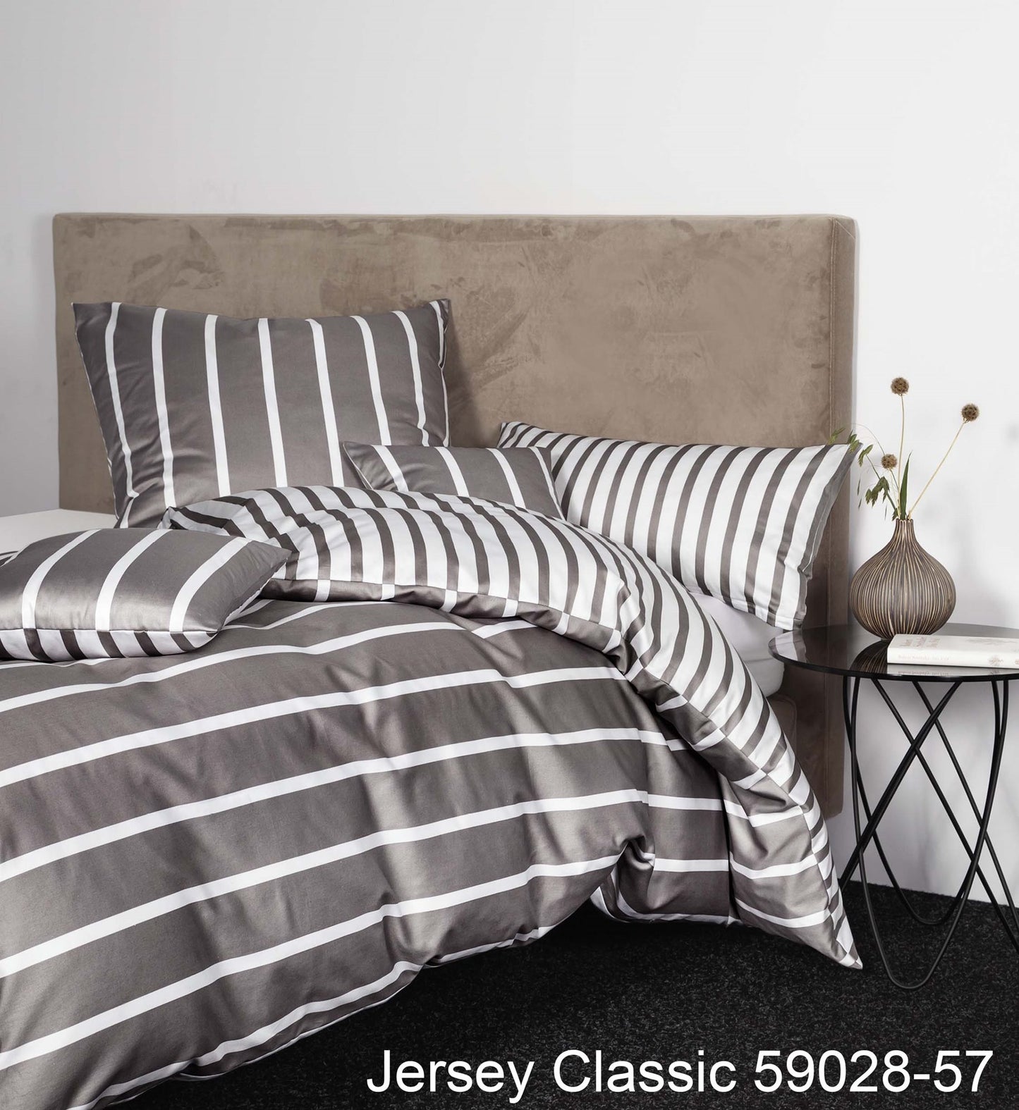 Janine Interlock-Jersey Bettwäsche JERSEY CLASSIC 59028 vulkan