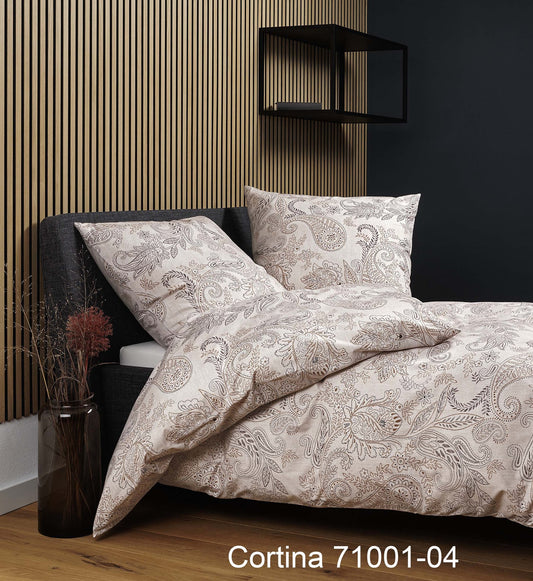 Janine Soft-Cotton Bettwäsche CORTINA 71001 kupfer mocha