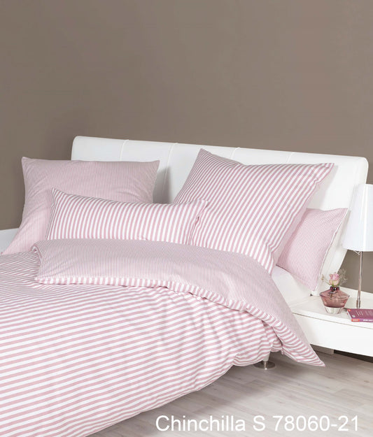 Janine Edelflanell Bettwäsche Chinchilla S 78060 kreiderosé