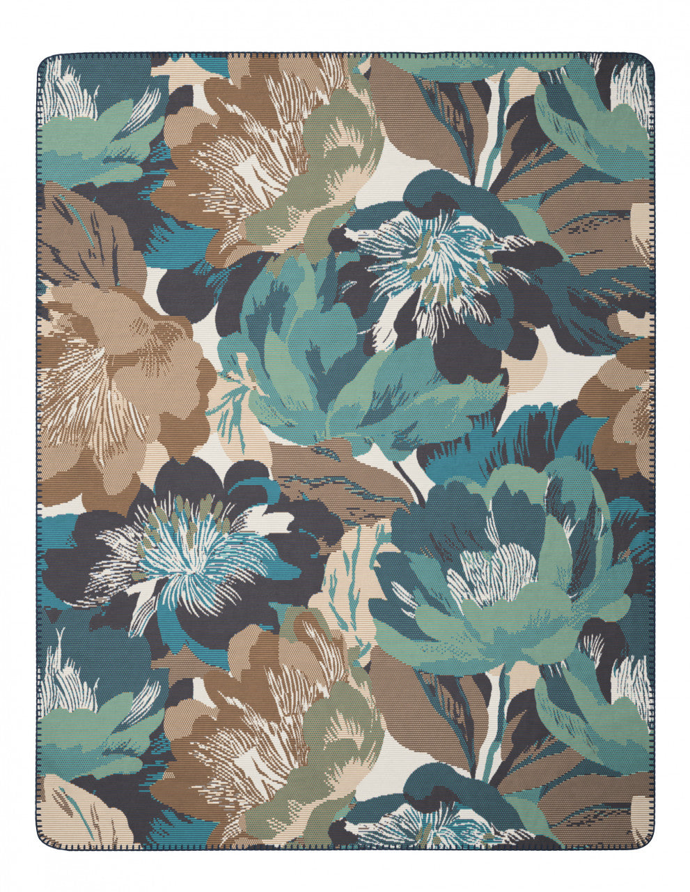 Biederlack Wohn- und Kuscheldecke "Winter Flora" – 150 x 200 cm