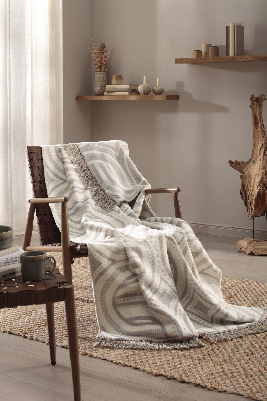 Biederlack Wohn- und Kuscheldecke "Raw Texture" – 150 x 200 cm