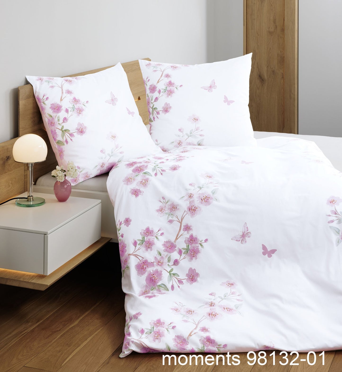 Janine Mako-Satin Bettwäsche moments 98132 rosa