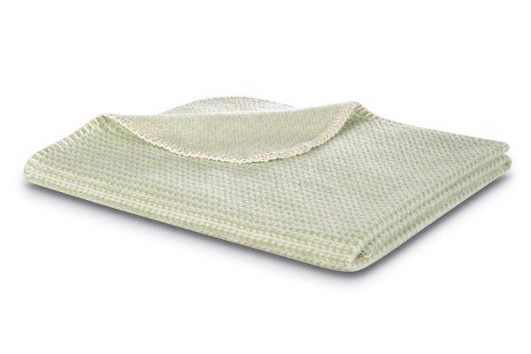 Biederlack Babydecke "Cotton" Green 100% Baumwolle, Größe 75x100 cm