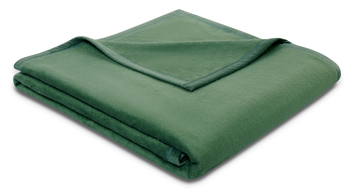 Biederlack Wohn- und Kuscheldecke alge grün "Cotton Sense" 150x200 cm