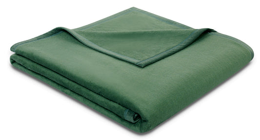 Biederlack Wohn- und Kuscheldecke alge grün "Cotton Sense" 150x200 cm
