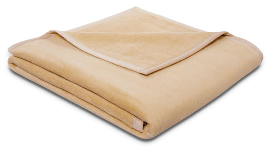 Biederlack Wohn- und Kuscheldecke beige "Cotton Sense"  150x200 cm