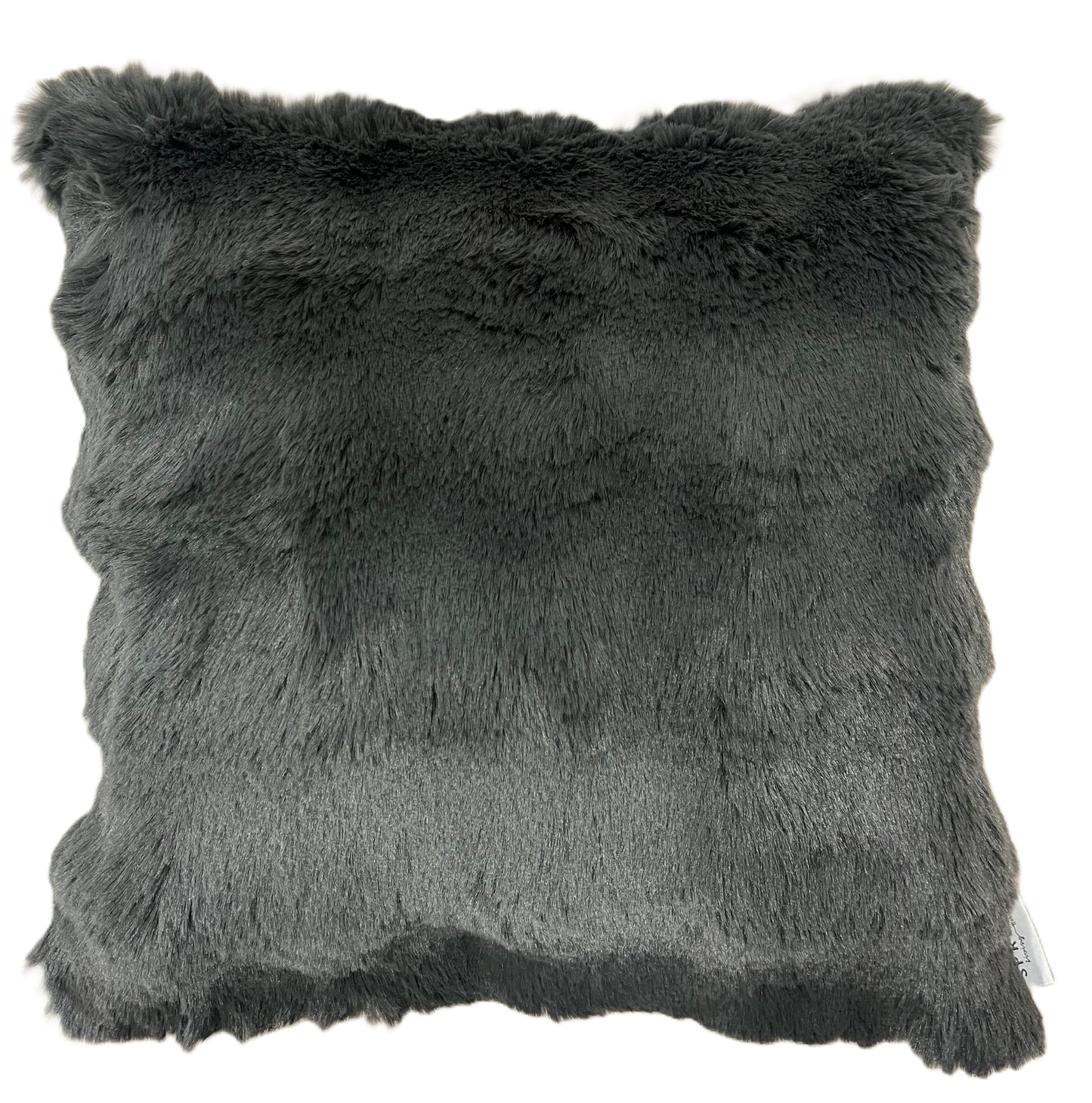 Sprügel Kissenbezug Kunstfell Bubble 45x45 anthrazit und natural