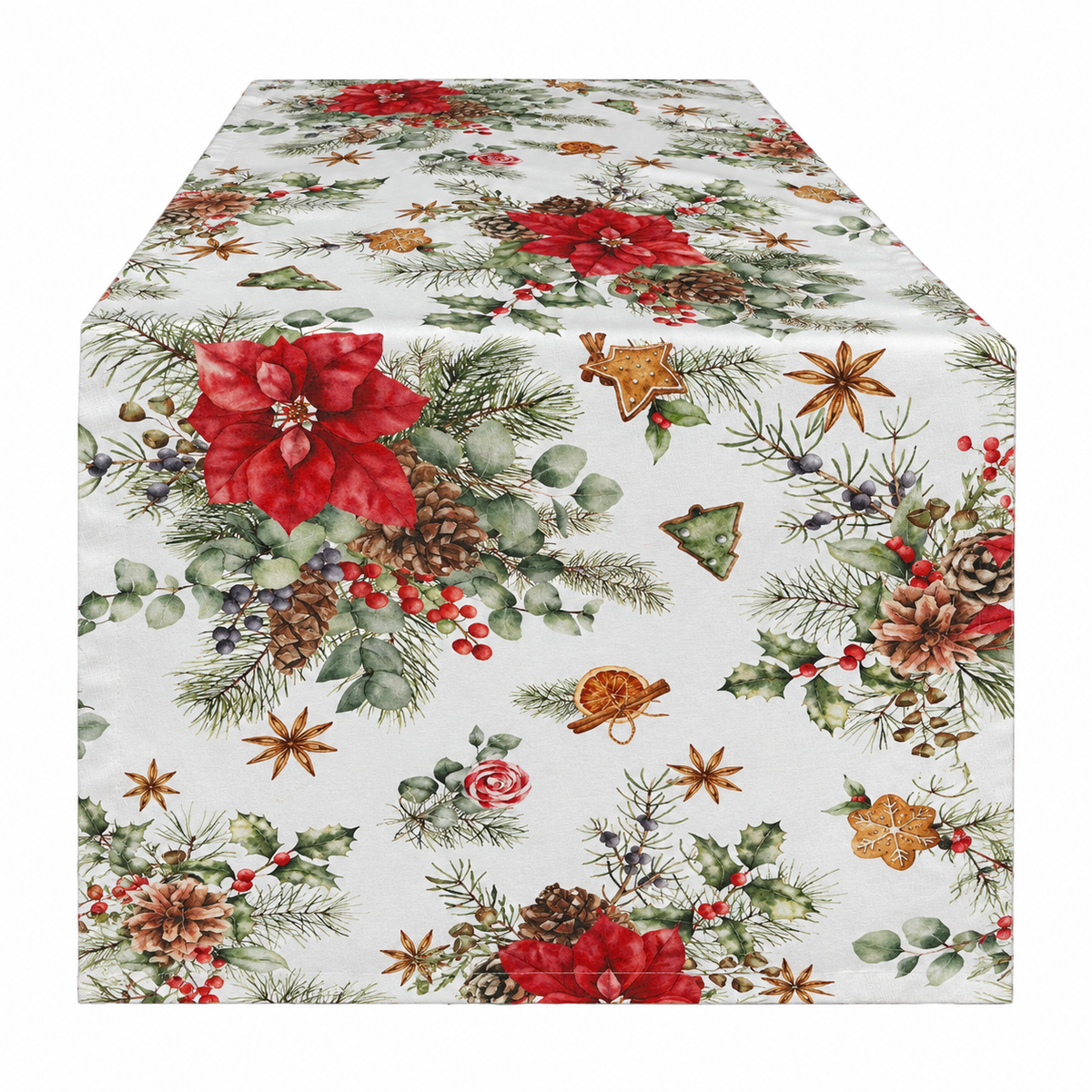 Sprügel Tischläufer Christrose 50x150 cm Weihnachten