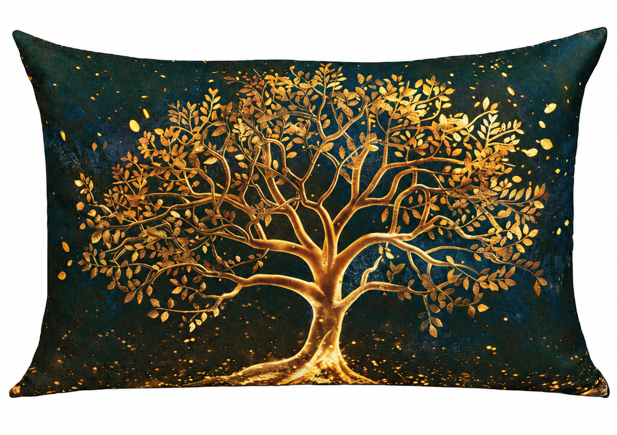 Sprügel Golden Tree Lebensbaum Kissenbezug 40x60