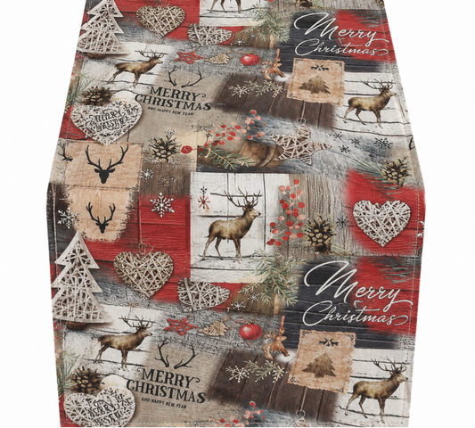 Hossner Weihnachten Tischläufer Winter Marry Christmas 50x150 (nur noch 1St vorhanden)
