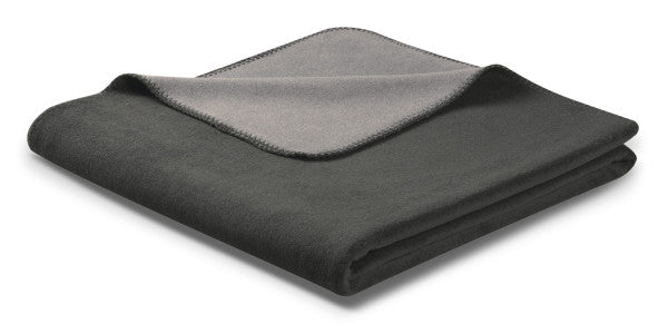 Biederlack Wohn- und Kuscheldecke"Double Face",anthrazit-graphit, 150x200 cm