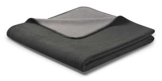 Biederlack Wohn- und Kuscheldecke"Double Face",anthrazit-graphit, 150x200 cm