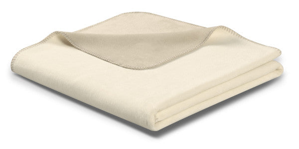 Biederlack Wohn- und Kuscheldecke"Double Face",ecru-feder, 150x200 cm