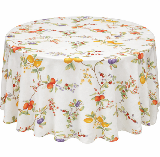 Sprügel Früchtemix Tischdecke 170rd sekt-bunt fleckgeschützt (1St vorhanden)