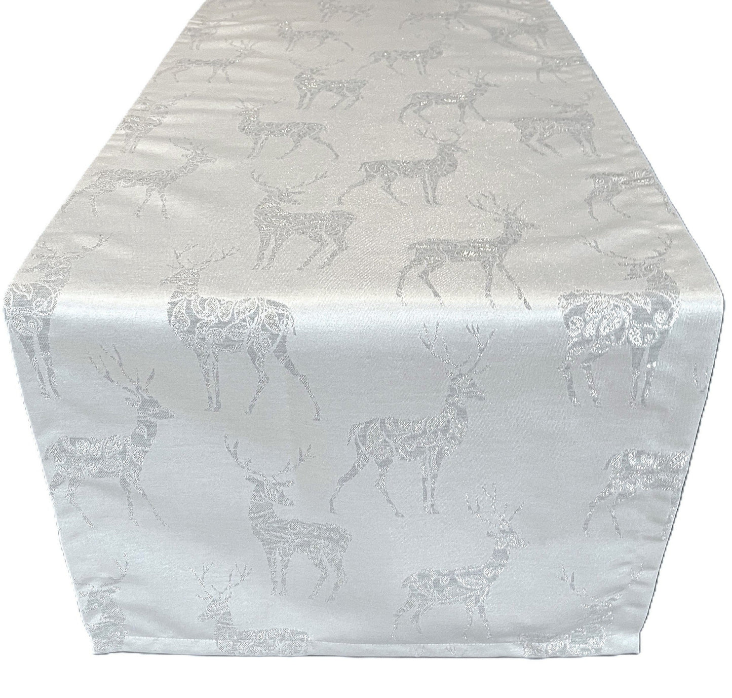 Sprügel Tischläufer Hirsche silber 40x180 cm Weihnachten (1 St vorh.)