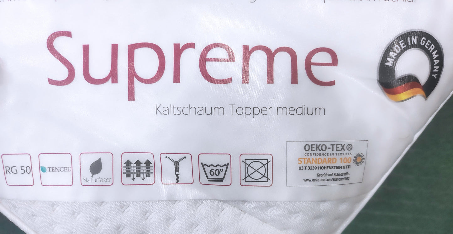 Topper Supreme Kaltschaum - Härtegrad medium