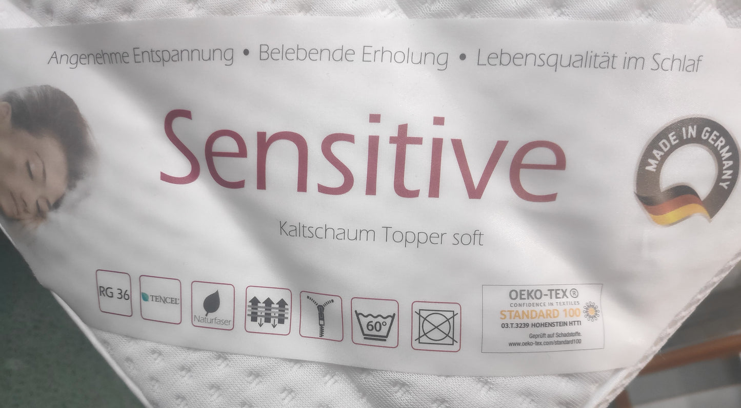 Topper Sensitive Kaltschaum - Härtegrad soft