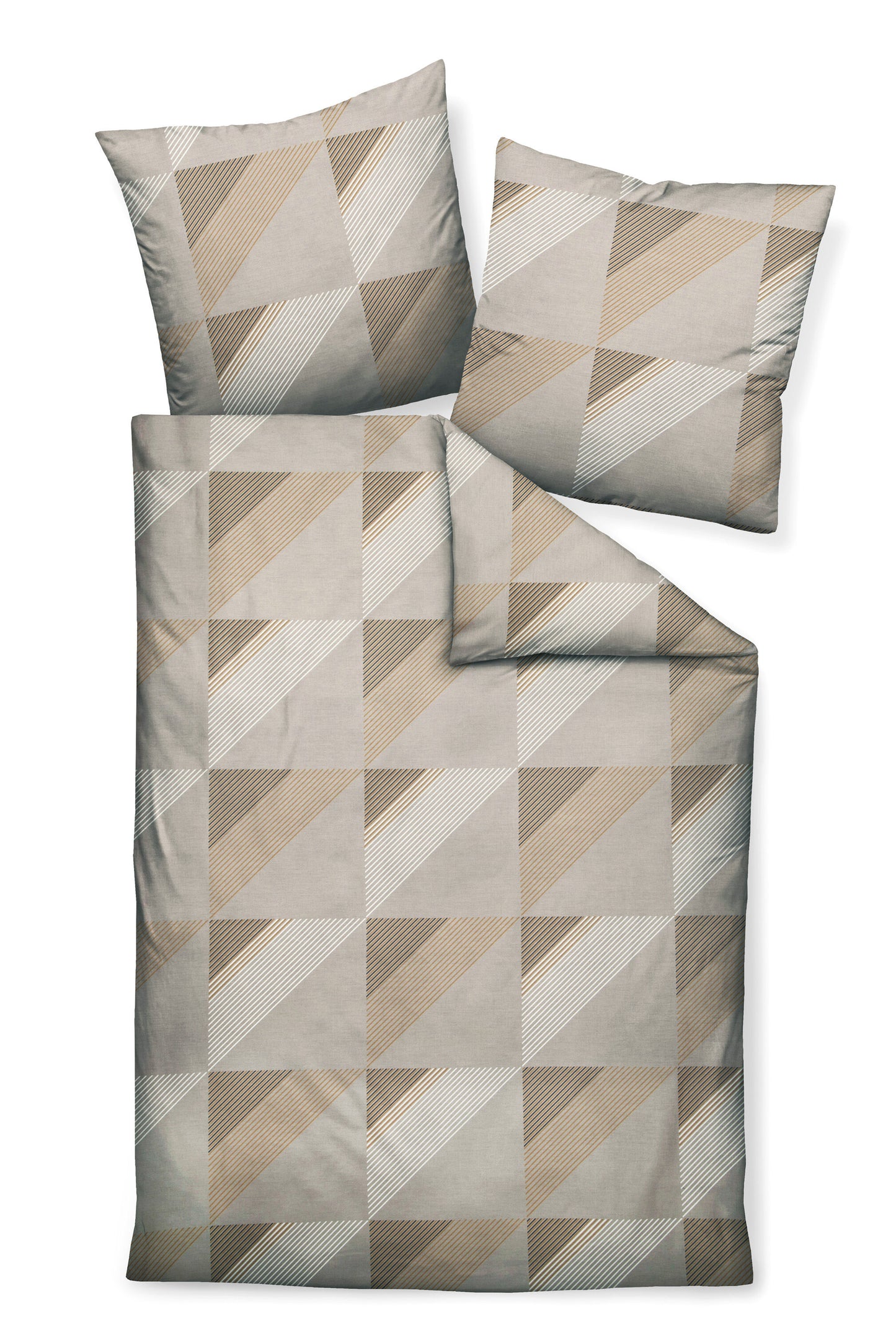 Janine Mako-Satin Bettwäsche J.D. 87065 taupe