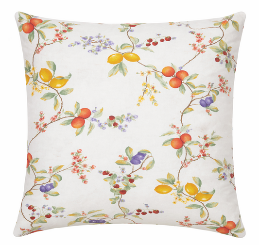 Sprügel Früchtemix Kissenbezug 40x40 cm sekt-bunt fleckgeschützt