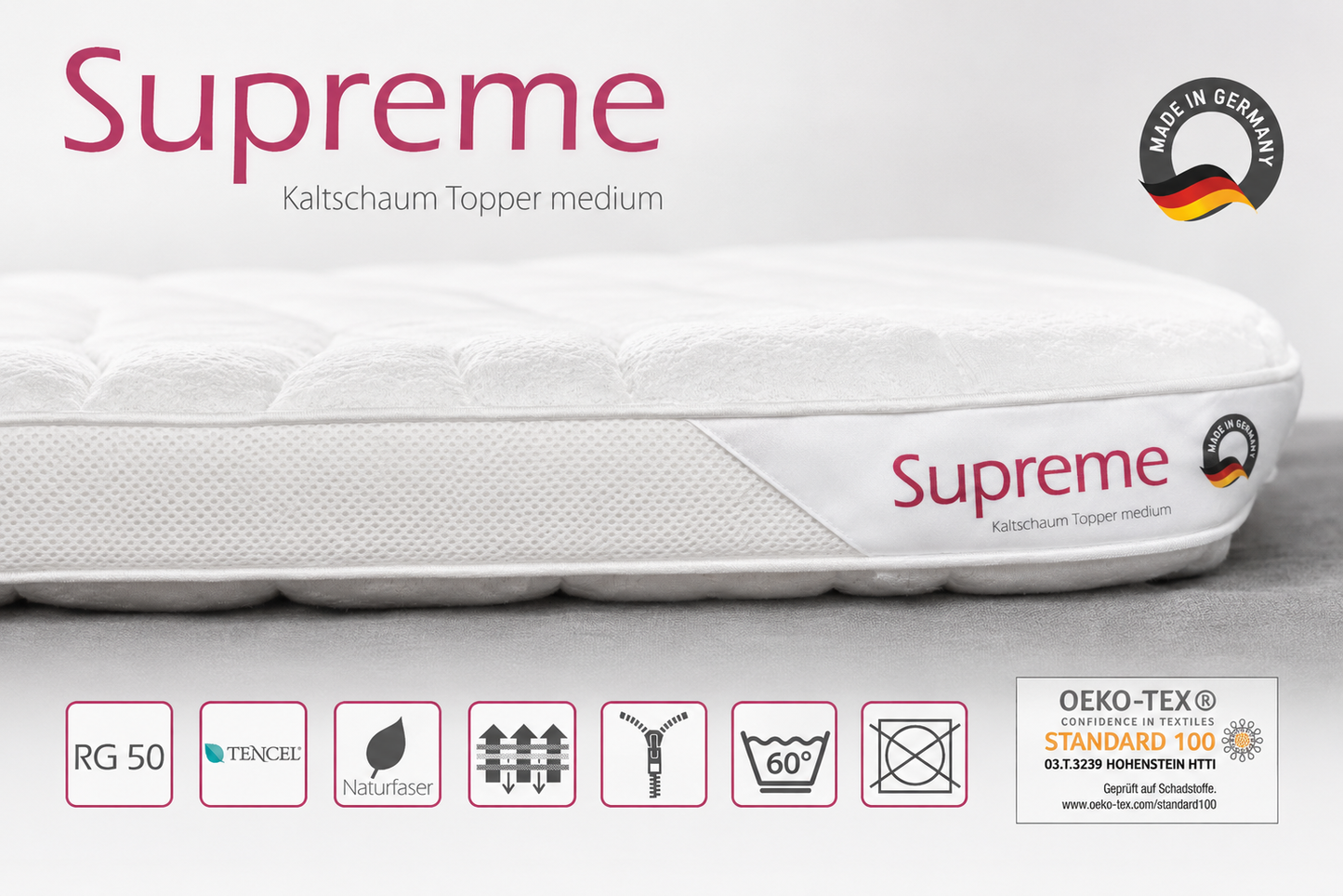 Dayco Topper Supreme Kaltschaum Härtegrad medium