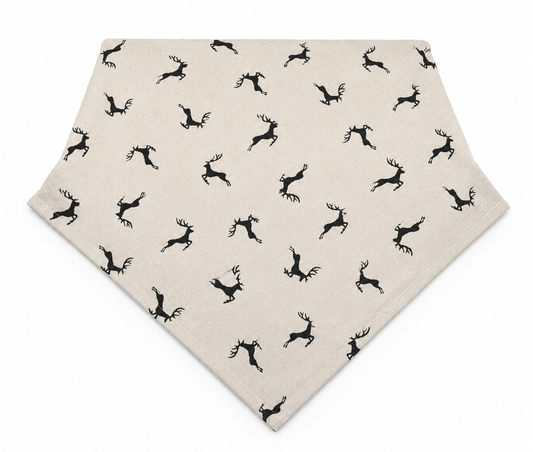 Hossner Mitteldecke Sprunghirsch beige anthrazit 85x85 (nur noch 1St vorhanden)