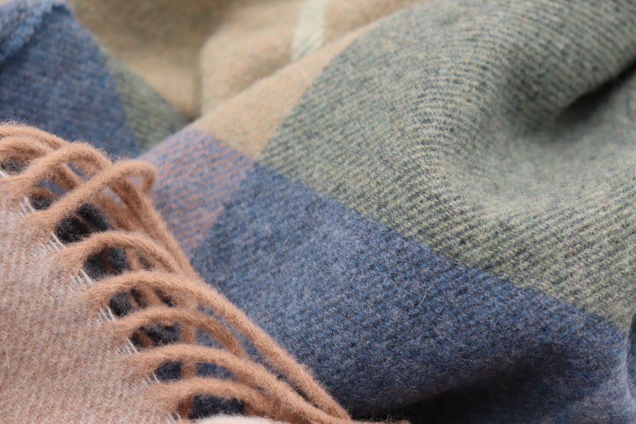 Biederlack Wollplaid "Quito" Autumn aus 100% Wolle 130x170 cm