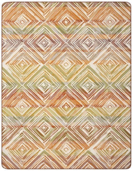 Biederlack Wohn- und Kuscheldecke"Sunset Diamonds", mehrfarbig, 150x200 cm