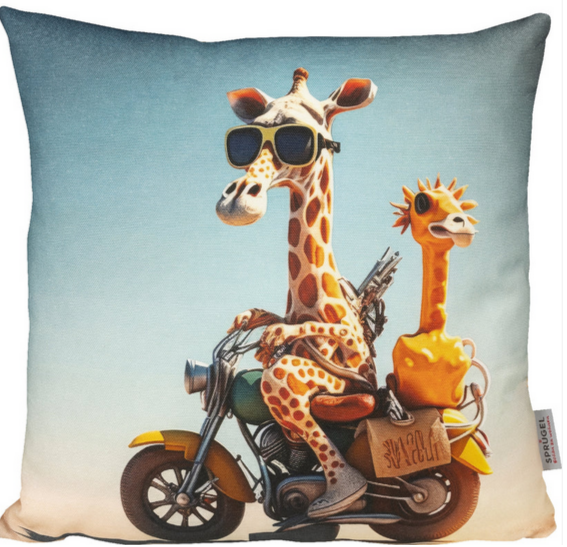 Kissenhülle Sprügel Giraffe Safari  45x45 cm